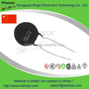 Limitadores de corrente de inapressado, sem chumbo de circuito resistente à massa (icl) MF72-120D15 120 ohm 20% termômetro ntc