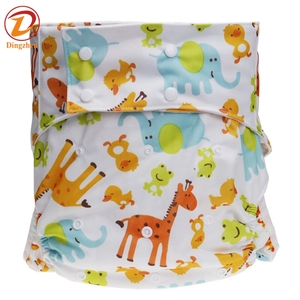 AIO New fashion Cotton reusable adult diaper cover all in one