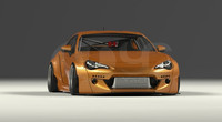 Fibre de verre FRP 2012 à 2020 GT86 FT86 ZN6 FRS BRZ ZC6 GRD X RB Ver.2 Style pare-chocs avant avec diffuseur pour GT86 FT86 ZN6