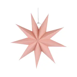 pink paper star lantern ornaments in handmade
