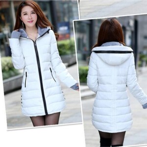 8 kleur <span class=keywords><strong>M</strong></span>-3XL Mode Winter Warm Vrouwen Jassen Capuchon Dikke Jassen Volledige Mouw Parka Uitloper Dame Kleding E1115 - Product Image 4