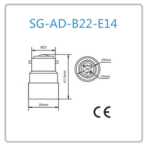 <span class=keywords><strong>B22</strong></span> à <span class=keywords><strong>e14</strong></span> <span class=keywords><strong>adaptateur</strong></span> de support de lampe - Product Image 2