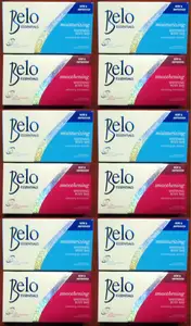 12 pcs LOT - 6 Belo Whitening Soap, 6 Belo Smoothening Lightening Soap