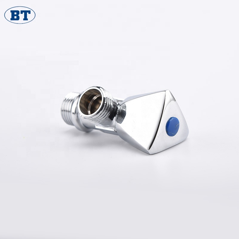Yuhuan 1/2"x 3/8" NPT Thread Polished Chrome Plated Brass Triangle Angle Valve, PN25 Leak-Proof for Bathroom/Kitchen Plumbing · image 3