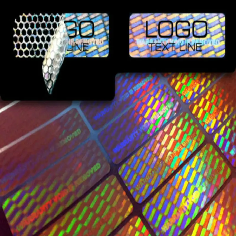 Maken Goedkope Custom 3d Hologram Sabotage Proof Sequentiële Qr Code Label Serienummer Barcode Sticker