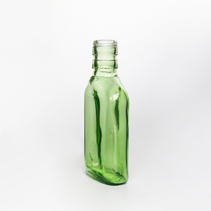 Botella de Vidrio Cuadrada Plana Azul Verde de Grado Alimenticio de 50 ml, 100 ml, 200 ml para Vino de Frutas, Licor, con Tapa de Rosca - Product Image 3