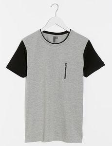 Cortar Y Coser <span class=keywords><strong>Camisetas</strong></span> Con Bolsillo Doble Cuello de la moda - Product Image 1