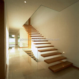 Escalera flotante <span class=keywords><strong>de</strong></span> espacio pequeño <span class=keywords><strong>para</strong></span> interior, escalera recta <span class=keywords><strong>de</strong></span> <span class=keywords><strong>madera</strong></span> <span class=keywords><strong>de</strong></span> acero inoxidable, moderna - Product Image 1