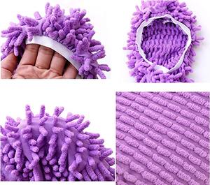 Ensemble de chaussettes en chenille pour nettoyer les <span class=keywords><strong>pantoufles</strong></span>, nettoyer le sol, chaussettes bon marché en gros, lot de chaussettes - Product Image 4