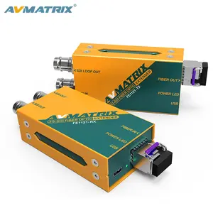 AVMATRIX 미니 3G-SDI 광섬유 익스텐더 20KM 전송