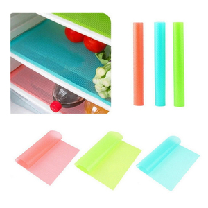<span class=keywords><strong>Can</strong></span> Be Cut Table Mat Cabinet Mat Antifouling Refrigerator Mat 4 Pieces - Product Image 1