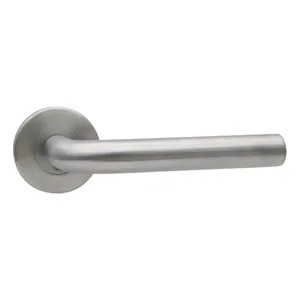 Высокое качество Внутренние двери 304 нержавеющая сталь тип рычага трубки дверные ручки