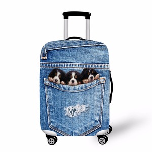 Custom Lightweight Dog Design Elastic Luggage Cover Luxury Trendy Heat Transfer Print <strong>Suitcase</strong> <strong>Accessories</strong> - Product Image 3