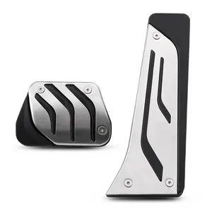 AT/ MT Aluminum alloy Car Pedal Foot Rest Pedals Plate Cover For BMW 1 3 5 7 series X1 X3 X4 X5 X6 F20 F30 E34 E39 E70