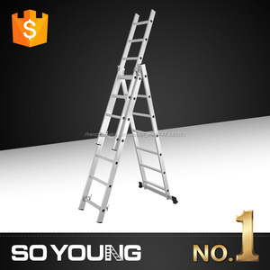 NOUVELLE Pratique <span class=keywords><strong>8</strong></span> mètre pliant en <span class=keywords><strong>aluminium</strong></span> droite échafaudages <span class=keywords><strong>échelle</strong></span> utilisé - Product Image 1
