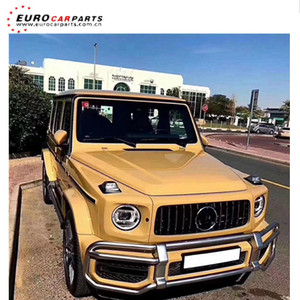 2019 año de protección delantera Bull Bar Clase G W464 Protector delantero apto para 2019 W463 G63 Kits de carrocería G63 G500 Protector de parachoques delantero - Product Image 5