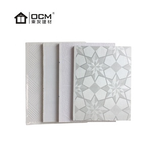 Panneau mural de plafond en <span class=keywords><strong>PVC</strong></span>, panneau de plâtre suspendu stratifié décoratif isolant - Product Image 1