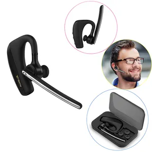 Earphone Bluetooth Bisnis V4.1, Pakaian Kantor Satu Telinga, Earphone Bluetooth, Headset Nirkabel Handsfree untuk Bisnis