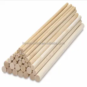 Wooden Dowel Rods 1/4 x 6 Inch Round Wood Sticks Wooden Dowels 600
