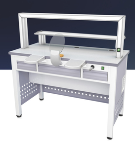 <span class=keywords><strong>Technicien</strong></span> de <span class=keywords><strong>laboratoire</strong></span> dentaire table poste de travail dentaire avec micromoteur lien robinet en acier - Product Image 2