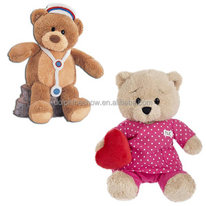 Khác Nhau Giá Rẻ Mềm <span class=keywords><strong>Plush</strong></span> Đồ Chơi Bác Sĩ Gấu Bông Với LOGO Tùy Chỉnh Bệnh Viện Quà Tặng Sang Trọng Bác Sĩ Nhồi Bông Gấu - Product Image 2