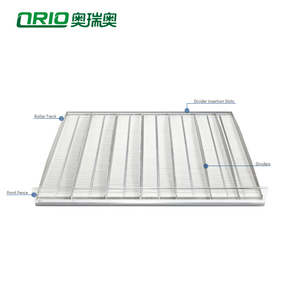 Sistema <span class=keywords><strong>de</strong></span> empujador <span class=keywords><strong>de</strong></span> estante <span class=keywords><strong>de</strong></span> rodillo inteligente deslizante delantero personalizado con divisor y rodillo <span class=keywords><strong>de</strong></span> gravedad delantera <span class=keywords><strong>de</strong></span> acrílico para <span class=keywords><strong>supermercado</strong></span> - Product Image 2