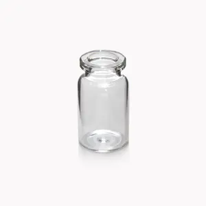 20mm Borosilicate glass Crimp-top Headspace 5ml Glass Vial With 20mm aluminum Caps 10ml Clear Glass vial Ptfe Butyl Septa