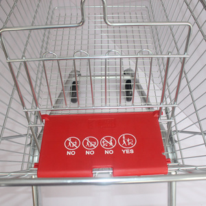Chariot de supermarché en acier <span class=keywords><strong>à</strong></span> 4 roues personnalisé en gros chariot de magasin d'occasion chariot de cueillette d'achat <span class=keywords><strong>à</strong></span> poussée manuelle - Product Image 4