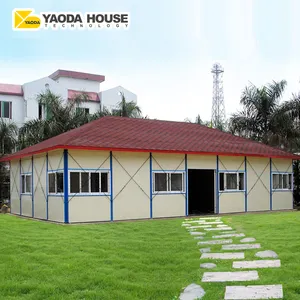 Biaya Rendah Kerala K Sandwich Panel Gudang India Kecil Prefabrikasi Modern Rumah Prefab Model Rencana Desain