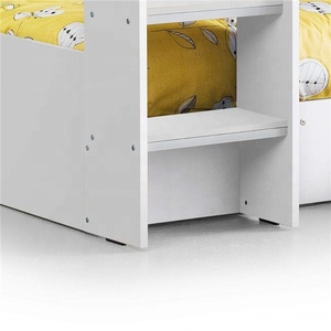 Custom Size Modern Twin Sleeper Wooden <strong>White</strong> <strong>Bunk</strong> <strong>Bed</strong> With Underbed Storage Drawer for Bedroom - Product Image 5