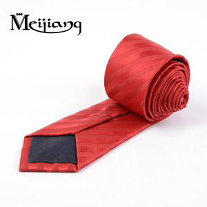 Bán buôn thoải mái Slim Red lụa Tie thiết kế mới nhất với đặc biệt tùy biến - Product Image 2