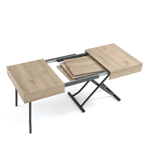 <span class=keywords><strong>Mesa</strong></span> <span class=keywords><strong>de</strong></span> <span class=keywords><strong>Comedor</strong></span> Extensible <span class=keywords><strong>de</strong></span> Madera Natural Plegable y Transformable <span class=keywords><strong>de</strong></span> Alta Calidad, Ahorra Espacio, Moderna, con Función <span class=keywords><strong>de</strong></span> <span class=keywords><strong>Mesa</strong></span> <span class=keywords><strong>de</strong></span> Centro Elevadora - Product Image 2