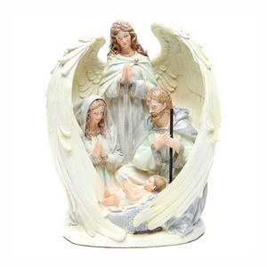 Decoración de Natividad Bendita, Ángel de Resina, <span class=keywords><strong>Sagrada</strong></span> <span class=keywords><strong>Familia</strong></span> - Product Image 1