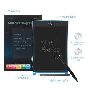 2024 tableta de escritura LCD portátil caliente tableta de dibujo de tablero de escritura digital de 8,5 pulgadas