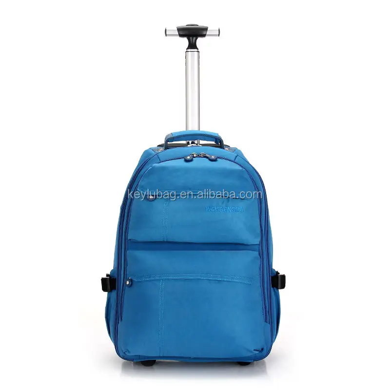 نمط جديد حقيبة ظهر مزودة بعربة تروللي مع عجلات حقائب سفر عربة المتداول على ظهره