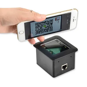 Caja de escáner de código de barras QR, USB/RS232, pago en línea con móvil