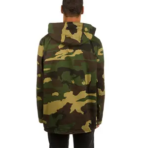 Long Style Camo Jacke Männer mit Fracht taschen auf der Brust