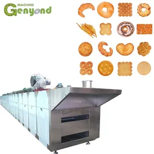 small scale stainless steel electric biscuit production line machine