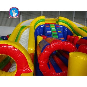 Parcours d'obstacles gonflable rond coloré et jeux de videur pour château gonflable amusant pour enfants et adultes - Product Image 6