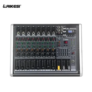 Console de som usb para mixer, de alta qualidade, mini 4 canais, misturador de áudio potente