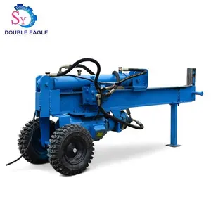 Hydraulic firewood log splitter diesel gasoline mini wood splitting machine