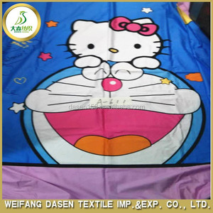 Personalizado nuevo diseño de alta calidad hola gatito impreso tela para prendas de vestir - Product Image 2