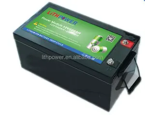 Ucuz fiyat 12v 200ah lifepo4 lityum iyon batarya ile 2000cycles güneş sistemi/RV/deniz/UPS/yat