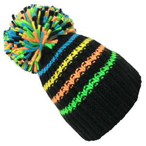 Chapeau Gorro Big Bobble personnalisé, chapeau de sport en acrylique à pompon, bonnet d'hiver ample, vente en gros - Product Image 3