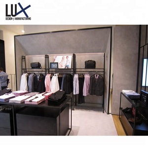 Lux ตู้โชว์เสื้อผ้าไม้โต๊ะเรือแจวแบบปรับแต่งได้ตู้โชว์เฟอร์นิเจอร์ร้านค้าปลีกระดับพรีเมียม - Product Image 4