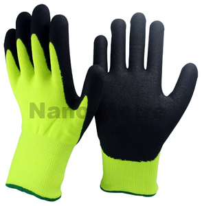 NMSAFETY winter glove for trabjo cheap price sand <span class=keywords><strong>fenomeno</strong></span> in double liner NBR1350DS-HYBLK - Product Image 1