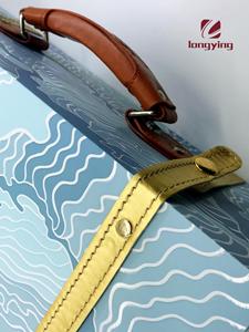 Sang Trọng Lớn Màu Xanh Giấy Các Tông Hộp Quà Tặng Với Xử Lý Đối Với Bộ Đồ Giường <span class=keywords><strong>Set</strong></span>/Áo Khoác/Áo Khoác Trang Phục Bao Bì Hộp - Product Image 5