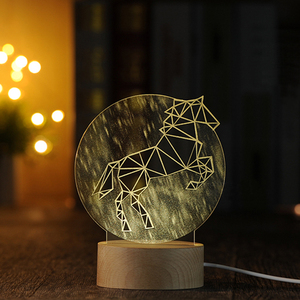 Hot Bán thiết kế phổ biến 3D LED Đèn LED đèn cho Nhà cạnh giường ngủ 3D ánh sáng tâm trạng - Product Image 6