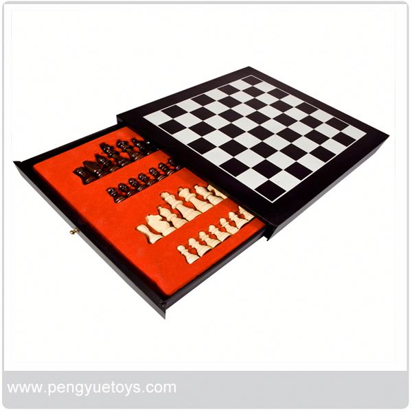 Деревянная игровая коробка 3 в 1 py5079 для шахматных игр и нарды для детей