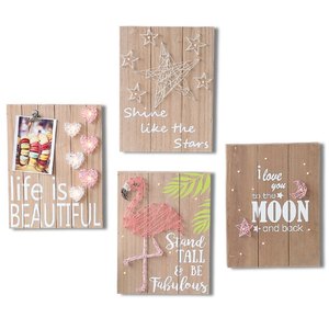Décoration murale avec motif <span class=keywords><strong>de</strong></span> flamand rose, tableau LED suspendu, image <span class=keywords><strong>de</strong></span> chambre d'enfants, décoration <span class=keywords><strong>de</strong></span> <span class=keywords><strong>salle</strong></span> à <span class=keywords><strong>manger</strong></span> - Product Image 3